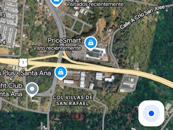 Terreno comercial en renta en la entrada de Santa Ana | 1,120.95 m² cerca de PriceSmart
