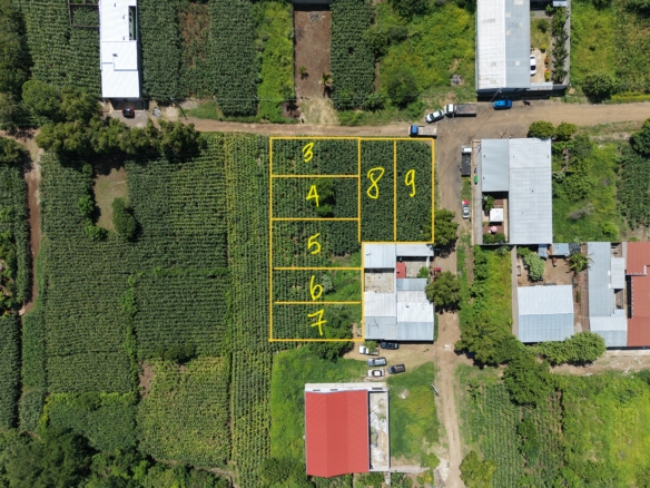 Venta de 7 Lotes de 230 m² en Lotificación Guadalupe, Chalchuapa, Santa Ana